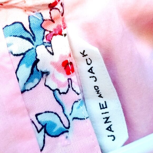 JANIE AND JACK BLOSSOM TOWN PINK FLORAL RUFFLE DRESS 3T - Picture 10 of 12